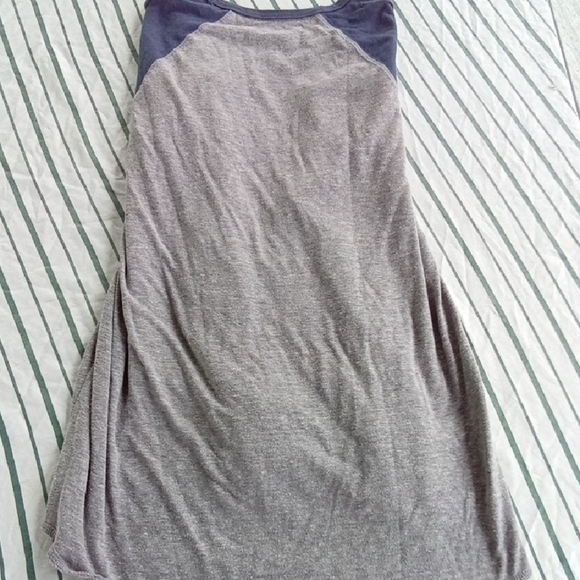 Mens M Lucky Brand Gray and Blue Long Sleeve Tee - Picture 4 of 4